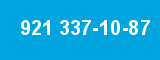 921 337-10-87 921 337-10-87